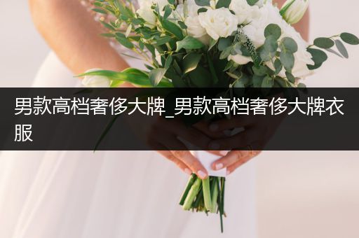 男款高档奢侈大牌_男款高档奢侈大牌衣服