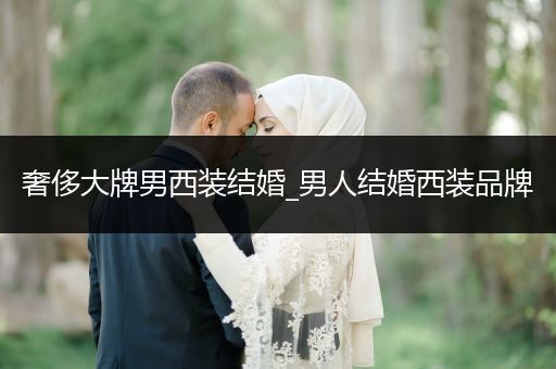 奢侈大牌男西装结婚_男人结婚西装品牌